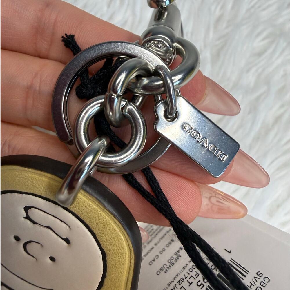 NWT Coach X Peanuts Charlie Brown Bag Charm - Picture 3 of 4